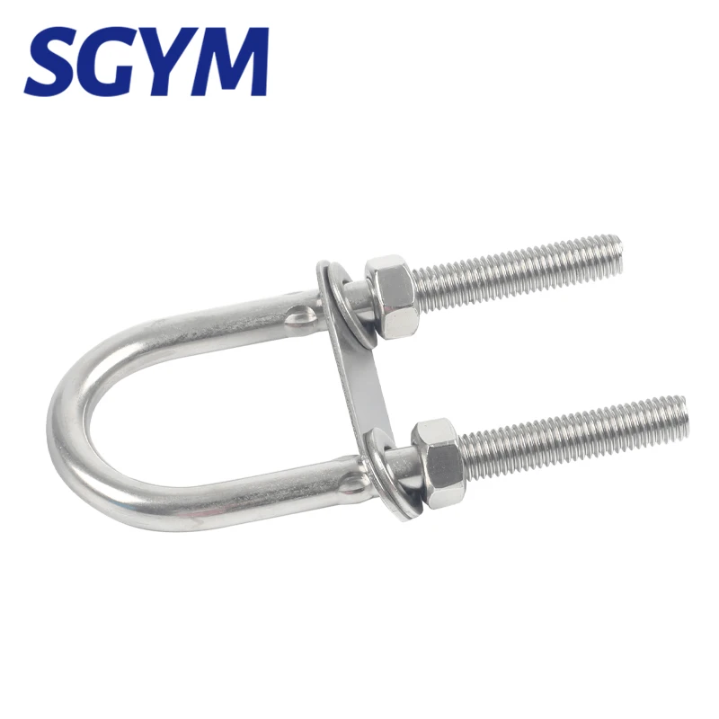 Hot 1 pz M4 M5 M6 M8 M10 M12 U Bullone 26mm 30mm 50mm Larghezza interna U-Bolt con dadi Telaio Cinghie 304 In Acciaio Inox di Fissaggio