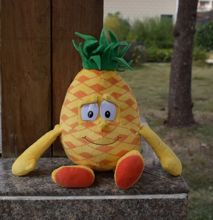 Frutas e Legumes Soft Plush Doll Toy, Banana, Pêra, Brcocoli, melancia, Abelha, Joaninha, Limão, Cogumelo, Abacaxi, Starwberry, 9 