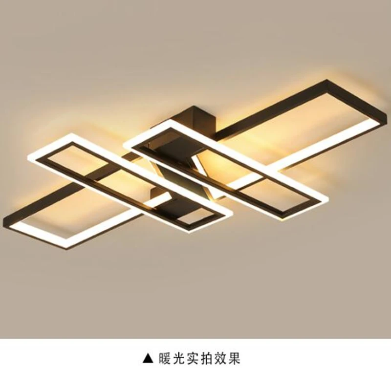 

New LED Chandeliers Lighting For Living Room Modern Ceiling Lamp Decoration Creative Home Indoor Black Lustre Chandelier Fixture