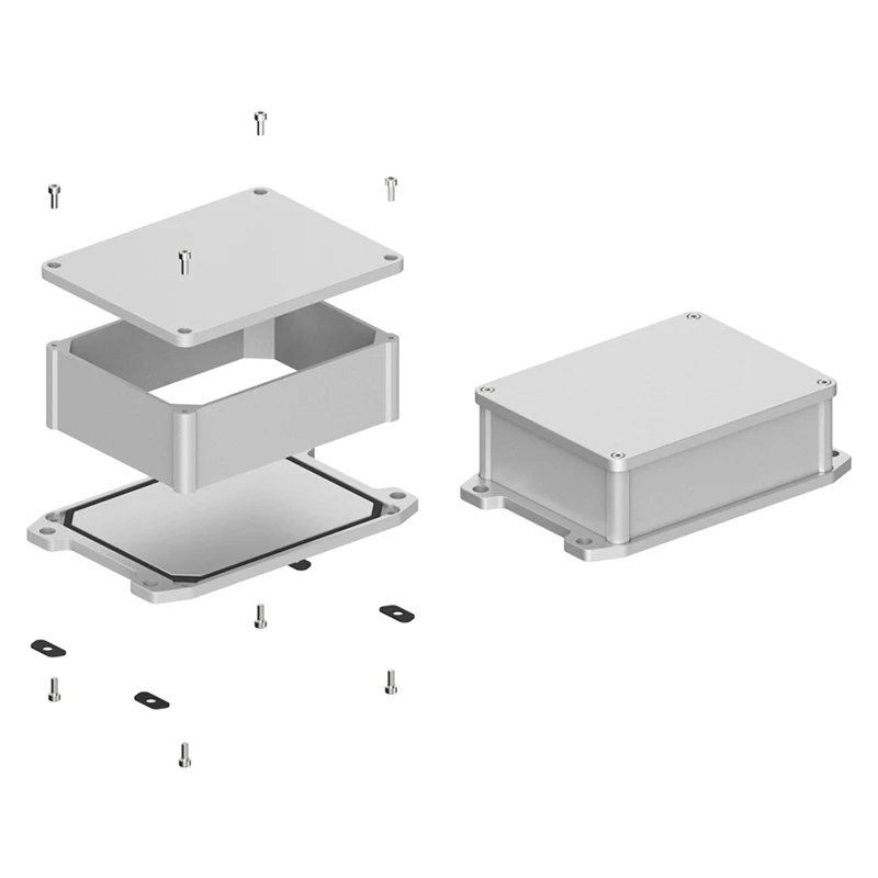 130W100L OEM ODM Design Case CNC Service Newest Sandblasting Weather-proof Aluminum Cover Box