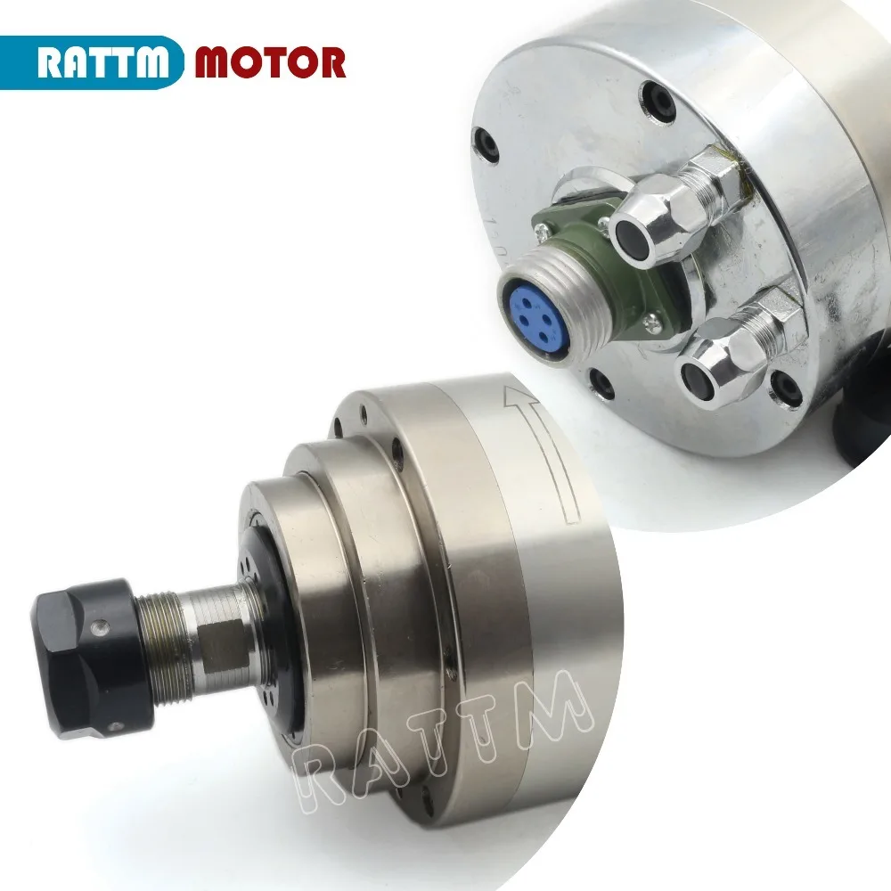 Imagem -04 - Eixo Refrigerado a Água 3kw Er20 12a 220v 100x220 mm 24000rpm para Roteador Cnc Fresagem