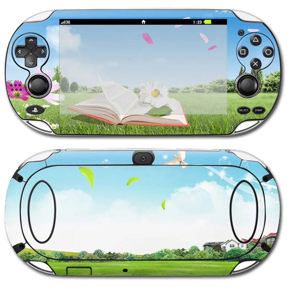 Decal Vinil Aksesori Game Tahan Air Desain Naga untuk PS Vita 1000 Stiker Kulit