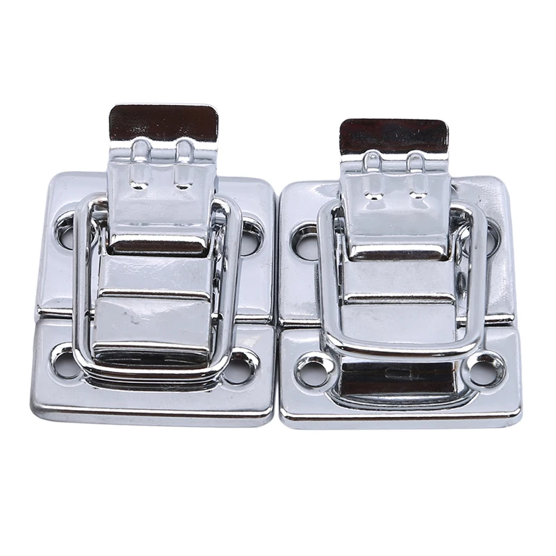 Stainless Steel Chrome Latch Toolbox Buckle Instrument Box Lock File Box Buckle Cosmetic Case Aluminum Tool Box Buckle