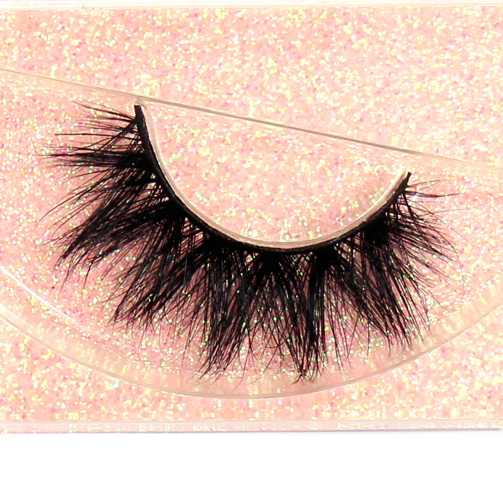 FOXESJI Mink Eyelashes 3D Lashes Natural long Volume Cross Thick Fluffy False Eyelashes Eye Mink Lashes Wispy Eyelash Makeup K09