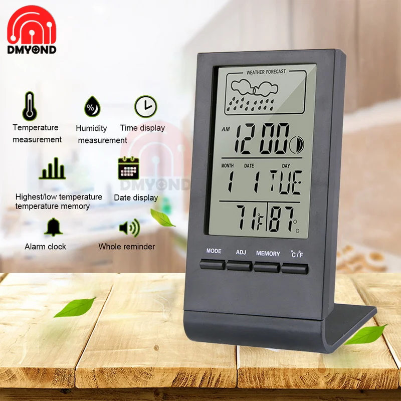 Smart Mini Lcd Digital Temperature Humidity Sensor Indoor Outdoor Home Hygrometer Weather Station Meter Baby Thermometer Tool