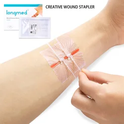 2Pcs/Pack Creative Wound Skin Closures Plaster Stitching-Free Wound Stapler Tapes Home Outdoor Travel First Aid Kit Supplies