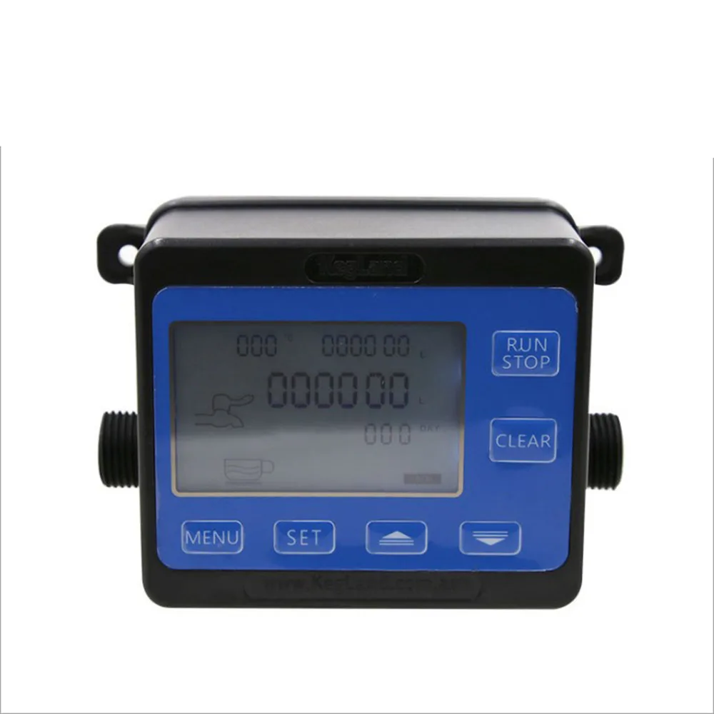 G1/2“  Flowmeter Controller Flow Reader and  hall effect water flow sensor with solenoid Valve with 24V adapter