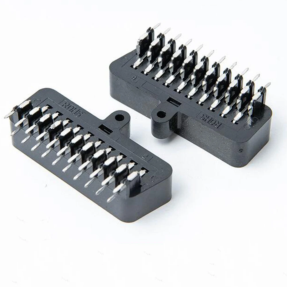 1pcs High quality 21 PINS Right Angle Type Scart Female Socket connector jack Female PCB Mount 21 PIN SCART