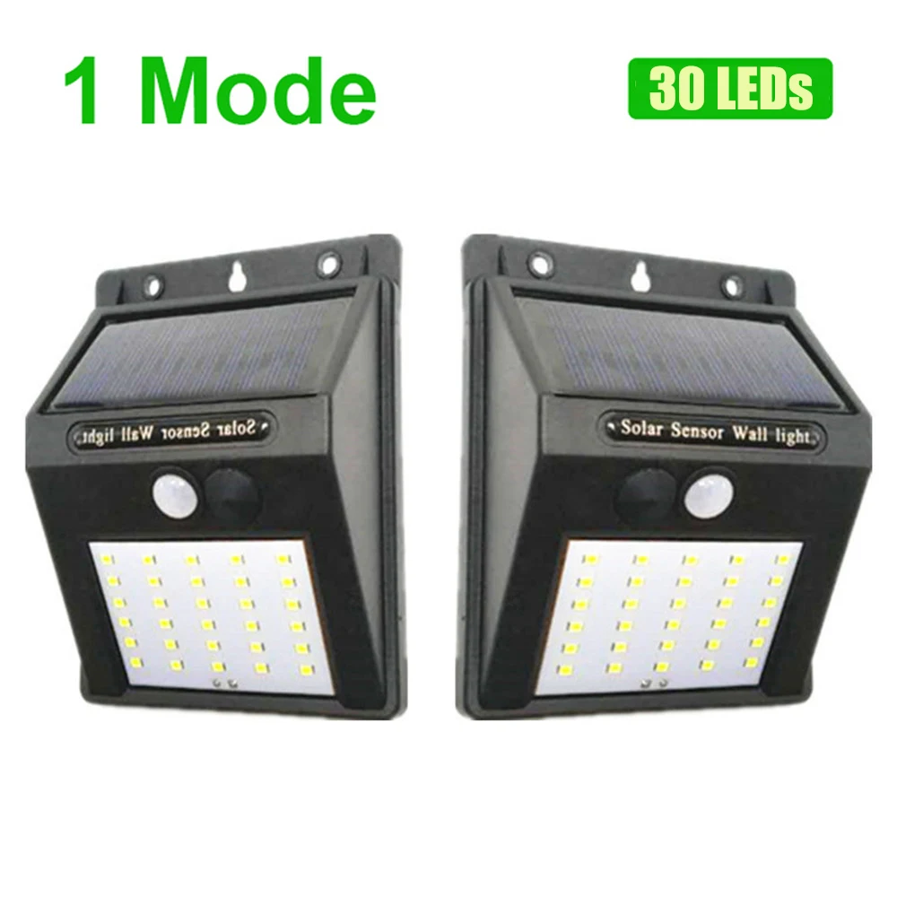 

2Pcs/lot 30 LED Solar Light Outdoor Solar Lamp with Motion Sensor Solar Powered Sunlight Spotlights for Home Garden Decoration