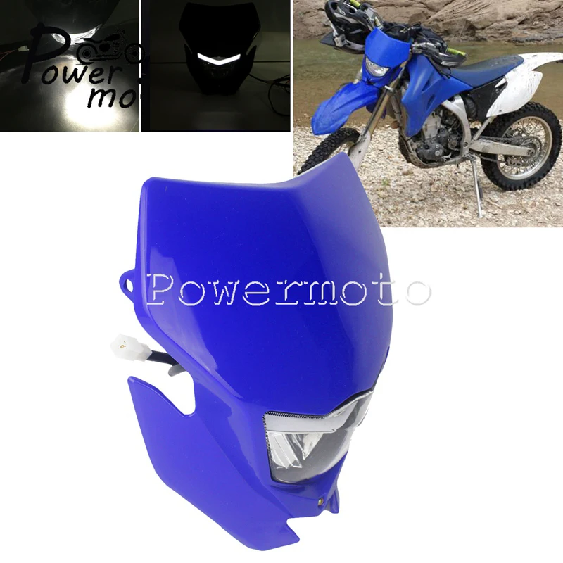 Motocross Front Headlight LED Fog Light Running Lamp Mask for WR250R WR450F WR426 CRF450L CFR250L DRZ400 Yamaha Suzuki Enduro MX