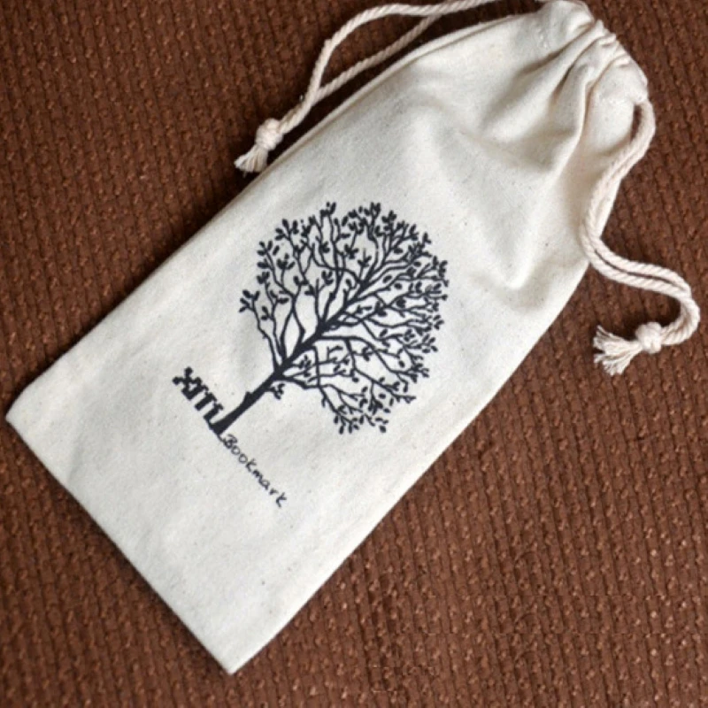 

100pcs/lot free shipping small cotton jewelry gift pouches drawstring cosmetics packaging bags