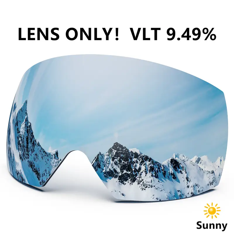 Maxjuli Ski Goggles Only Lens Winter Snow Sports with Anti-fog for Men Women Youth Skiing Skating mask ONLY LENS FOR M6 - Image 13