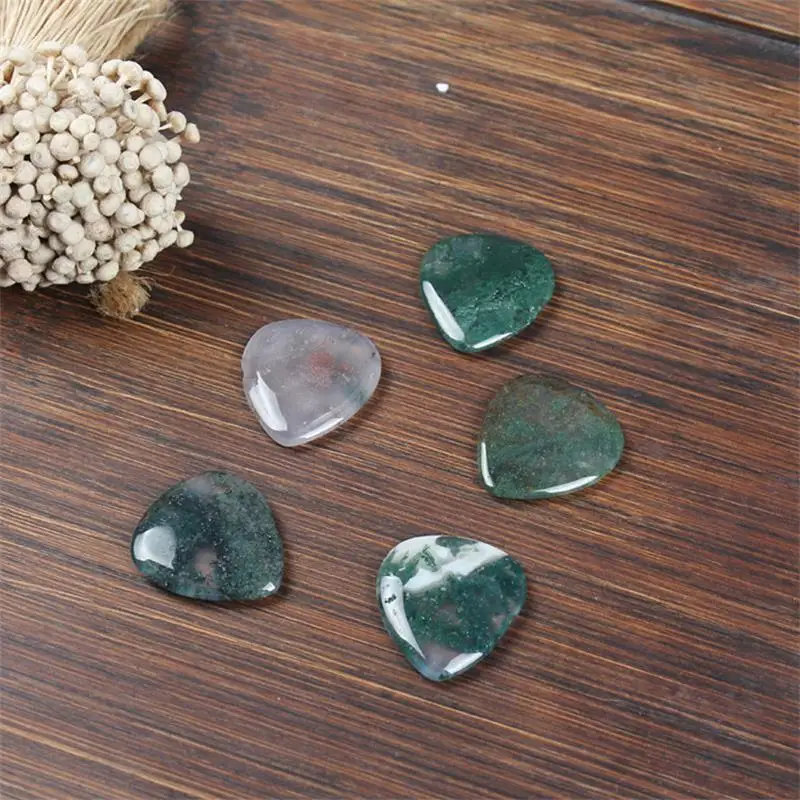 Natural Colored Gemstone Guitar Piece Pendant Hot Selling Guitar Picking Tool Guitar Pick