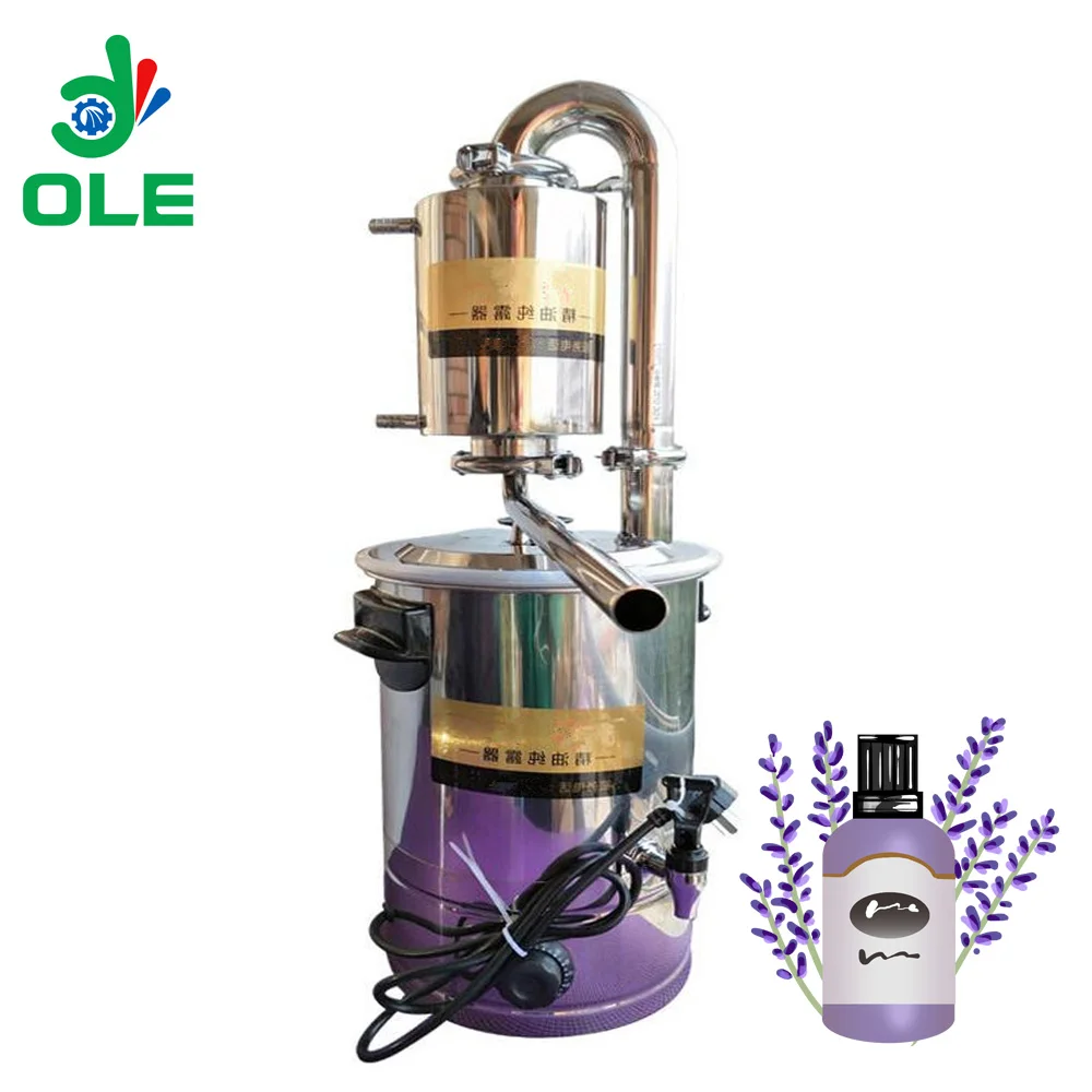ยอดนิยม10L 21L 32L 55L น้ำมันหอมระเหยเครื่องสกัด Jasmine Orange Peel Oil Steam Distillation เครื่องของขวัญ