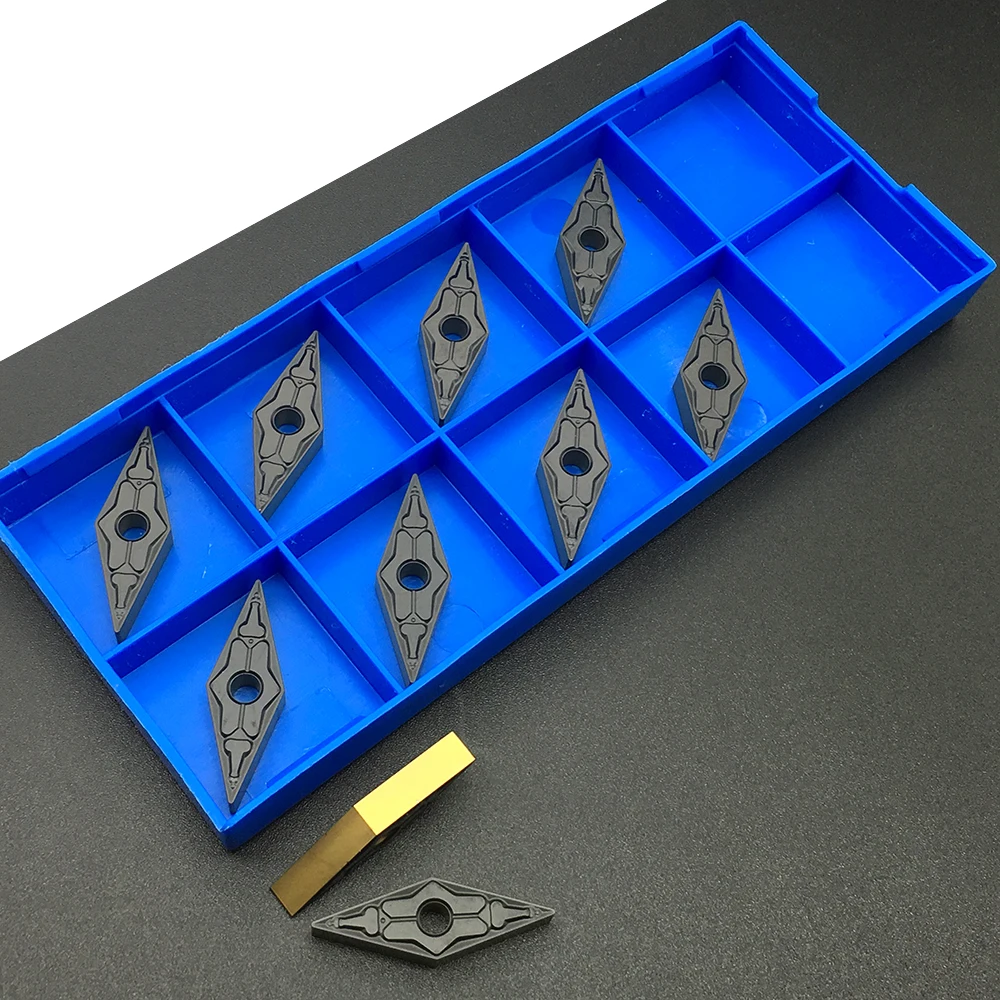 10 Chiếc VNMG160404 TM PC4225 Cắt Máy Tiện CNC Dụng Cụ Dao Phay Bên Ngoài Dụng Cụ Xoay Carbide Lắp Cao Cấp Dụng Cụ Quay Rau
