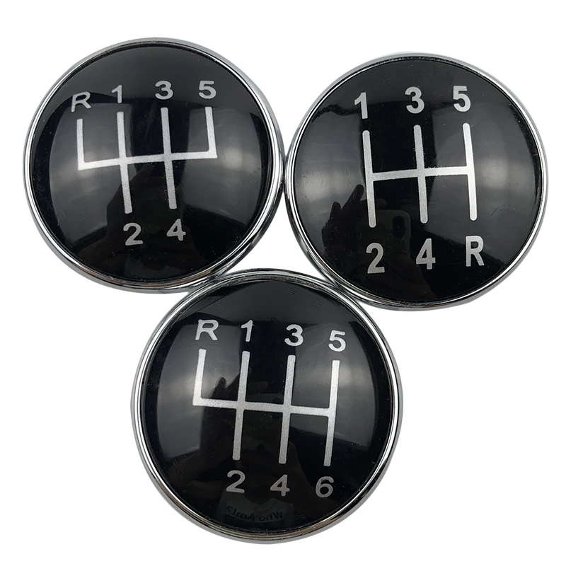 For Audi A3 S3 A4 S4 B6 B7 A6 C6 VW Passat B5 3BG B6 B7 CC 3C Golf 4 MK4 Bora Gear Shift Knob Case Badge Emblem Cap Cover