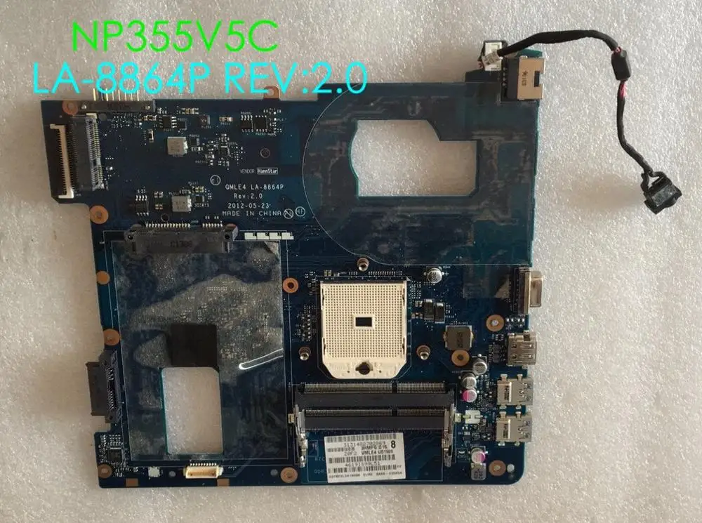 

Suitable For Samsung NP355V5C Laptop motherboard LA-8864P REV:2.0 Motherboard 100% tested fully work