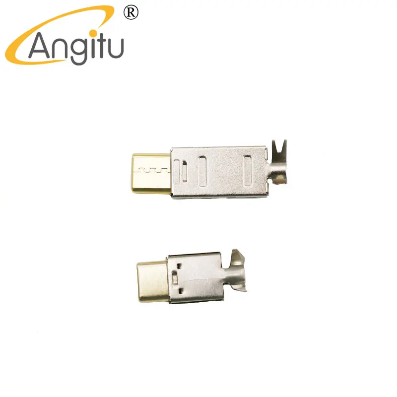 Gold Plated Type-C Plug Solder Type DIY USB 3.1 Data Adapter