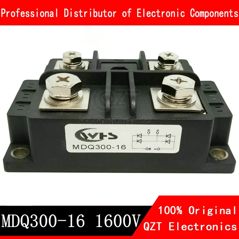 1 Miếng MDQ300A MDQ 300A Amp 1600V Volt Silicon 1 Pha Diode Kim Loại Cầu Chỉnh Lưu Module