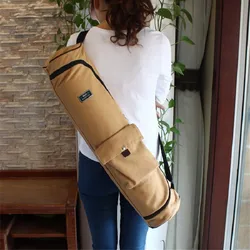 Canvas Sports Bag for Fitness, Yoga Backpack, Portable Yoga Mat Bag, Lengthen Yoga Bag, Pilates Mat Case, Sport Carriers