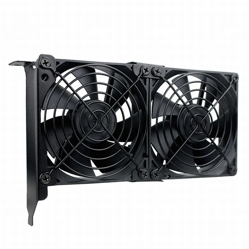 Universal Desktop Computer VGA Cooler Dual 9CM 8CM Quiet Chassis PCI Bracket Graphics Card Cooling Triple Fan Partner 90mm 80MM