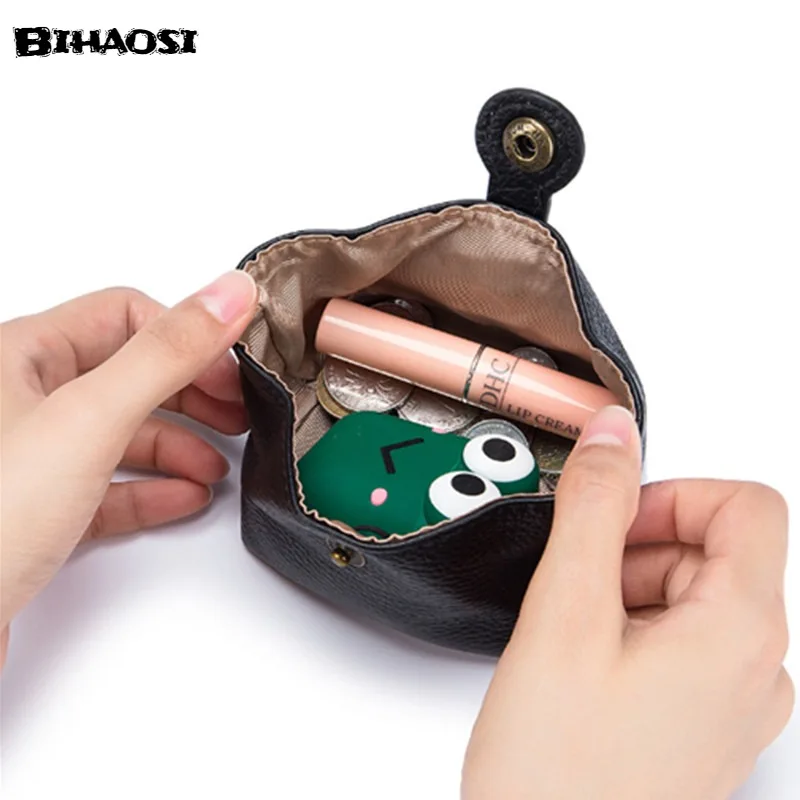 Mini billetera de cuero suave para mujer, monedero de cuero suave con auriculares, bolsa de almacenamiento para lápiz labial, monedero para cambiar,