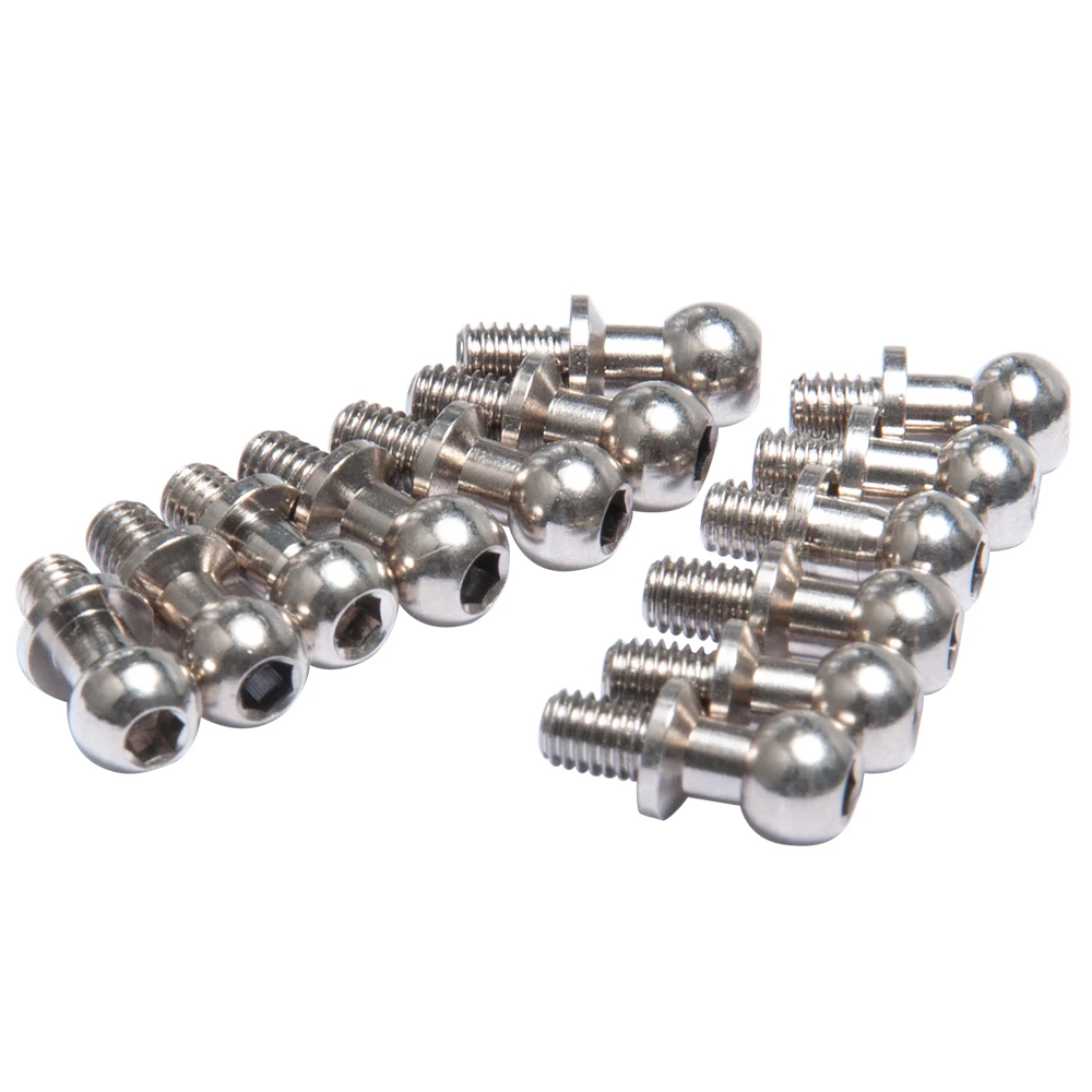 YEAHRUN Metal Hex Ball Head Screw Tie Rod End Connector Set For 1/10 Sakura D4 Racing Drift RC Car Upgrade Parts