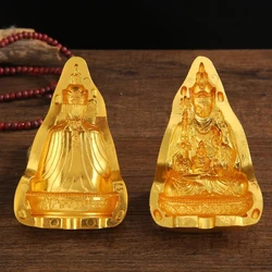 Alloy Miniature 3D Tibetan Making Molds Tantric Casting Tools Lotus Teacher Shapes DIY Mold Crafts Buddhism Decoration Supplies