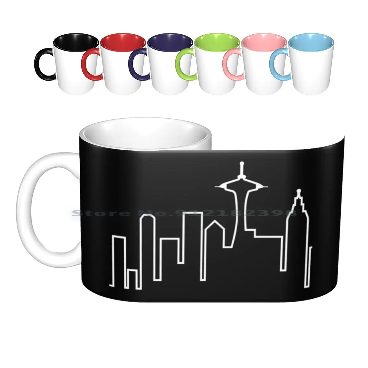 Skyline ( Frasier ) Ceramic Mugs Coffee Cups Milk Tea Mug Cafe Frasier Cafe Sign Frasier Crane Niles Niles Crane Coffee Coffee