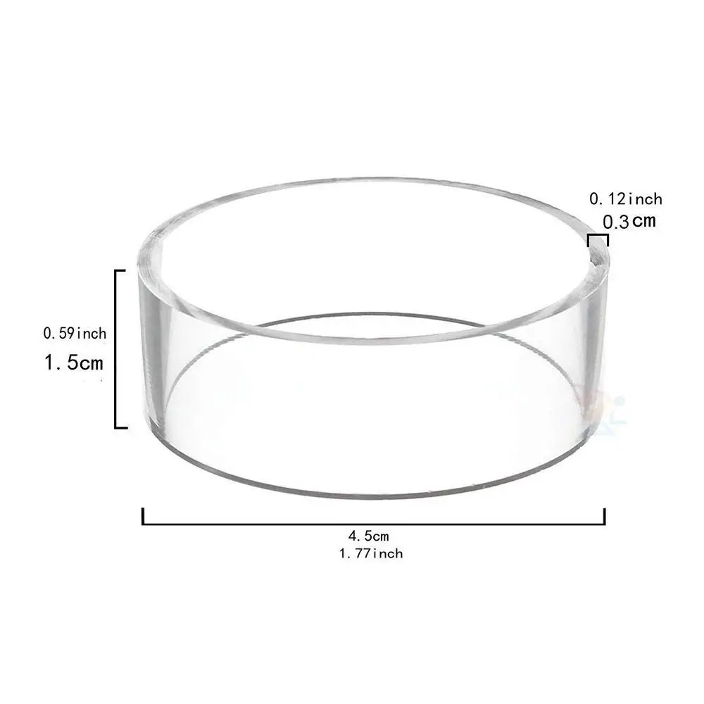 Acrylic Organization Clear Holder Rings Racks Baseball Display Stands Storage Holders