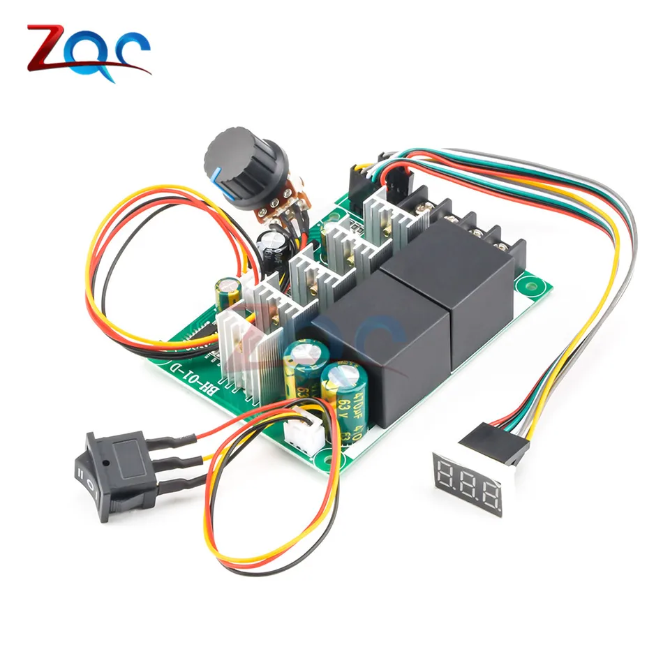Speed Controller DC 10V-55V PWM Reversible Motor Controller with Digital Display Speed Controller DC 10V-55V PWM Reversible Motor Controller with Digital Display