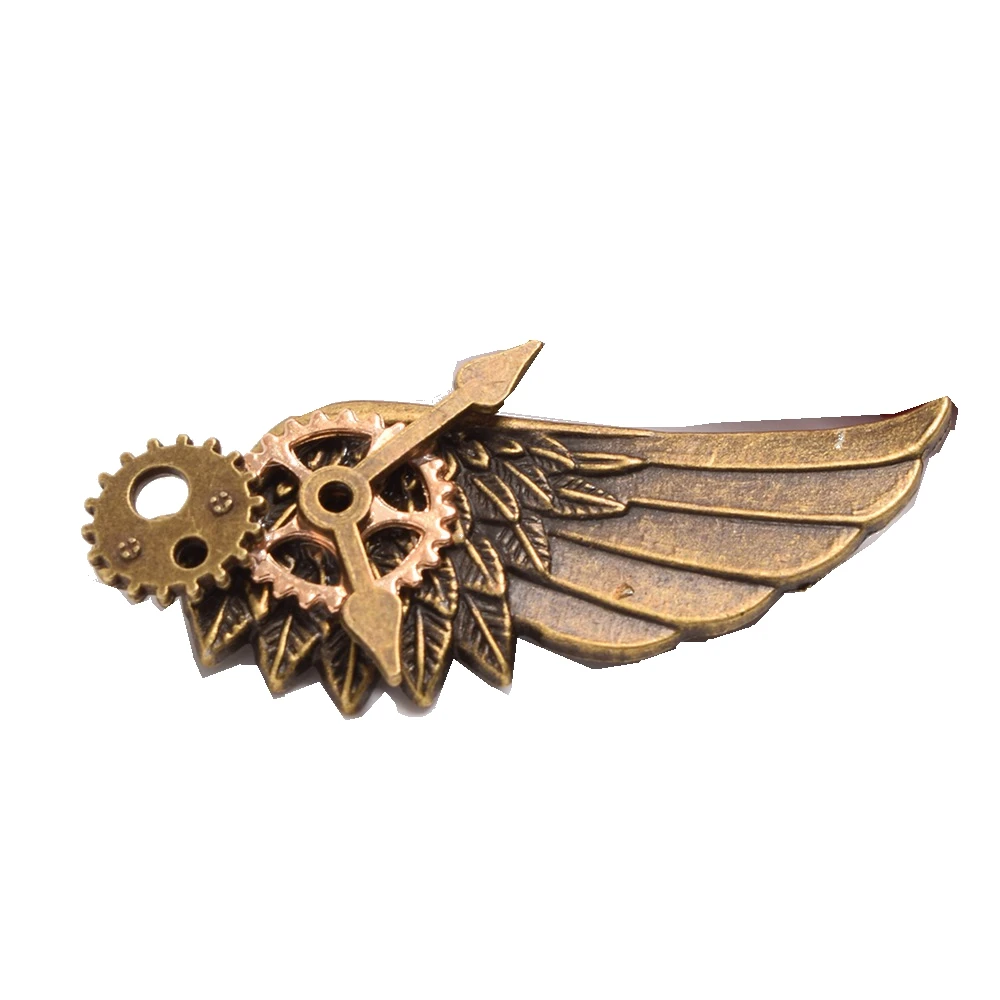 Gothic Steampunk Brooch Vintage Industrial Gears Halloween Cosplay Accessories