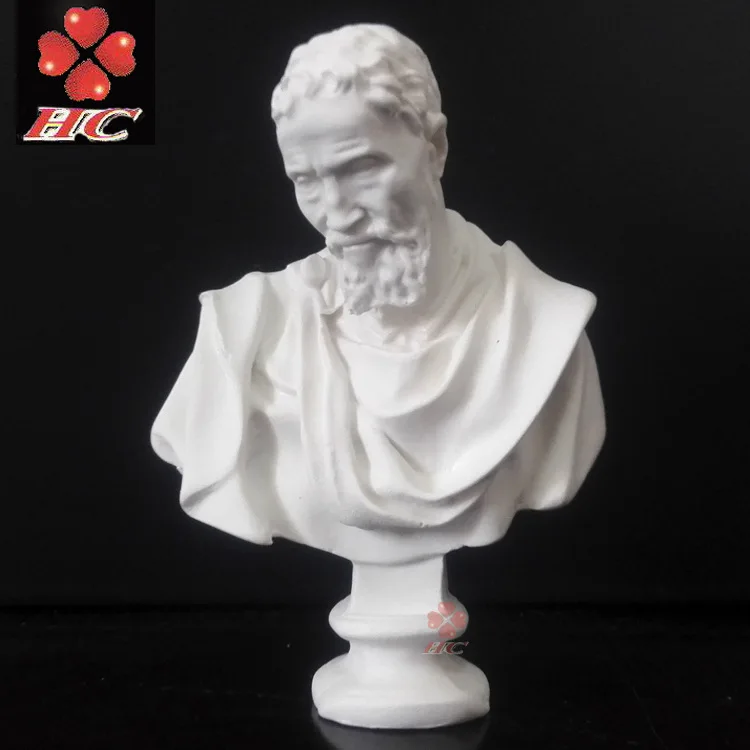 Michelangelo Resin Mini Plaster Statue Art Teaching Aid Supplies European Sculpture Decoration Desktop Decoration European