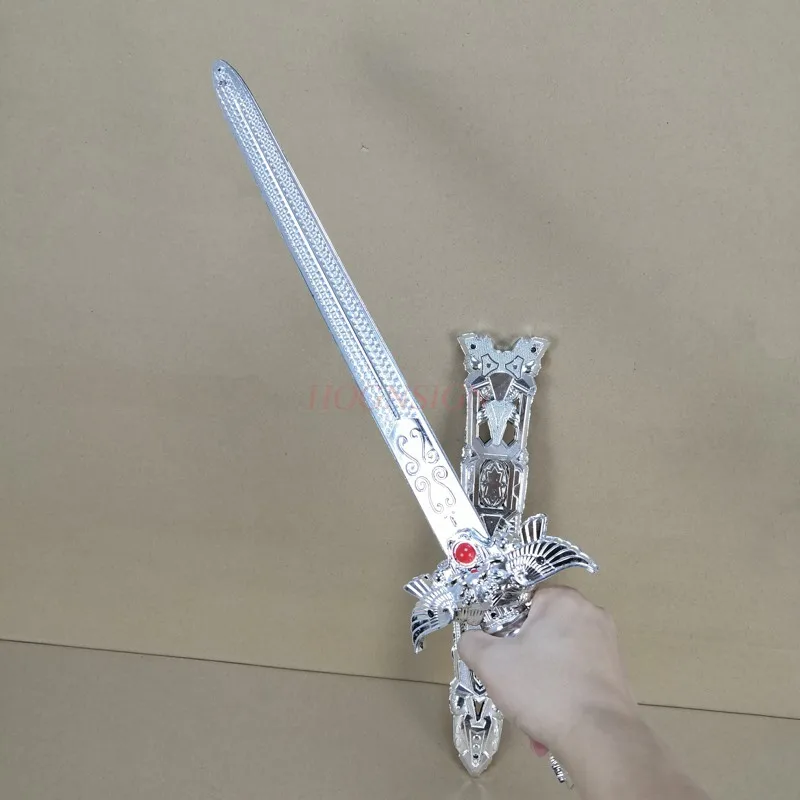 knife sword flurry Cartoon Toys Plastic Model Toy Knife Anime Cos Weapons Props Fly Heavenly Sword Weapon Category Sports 2021