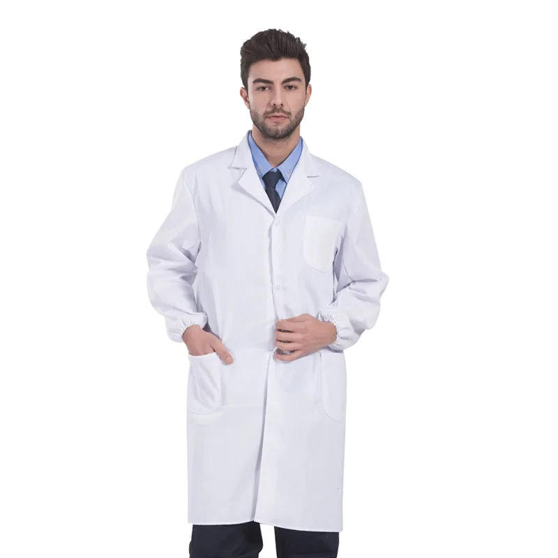 Lab Jacket Work Clothes Uniform Lab Wear Warehouse Porter Mechanical Electric Chemistry Workshop Durable Coverall Uniforms Coats