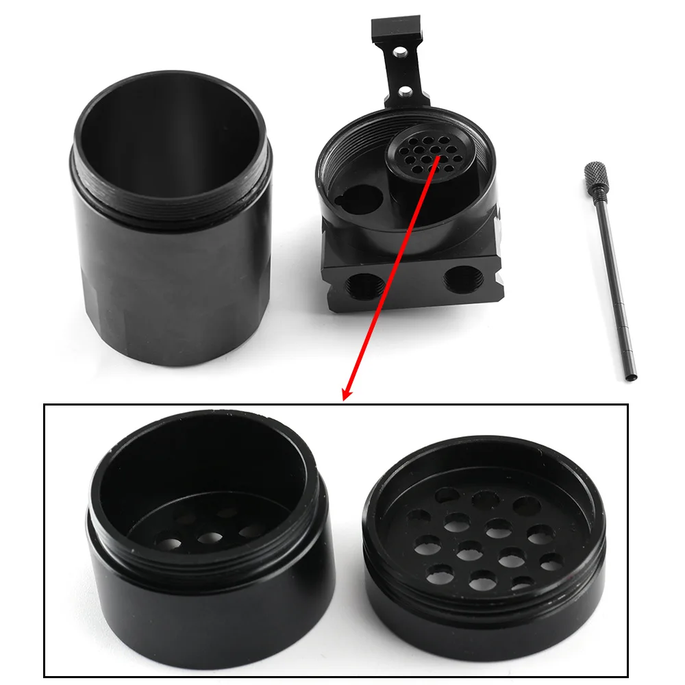 Universal Baffled Aluminum Oil Catch Can Reservoir Tank Oil Tank With Breather Filter OCC-1020A