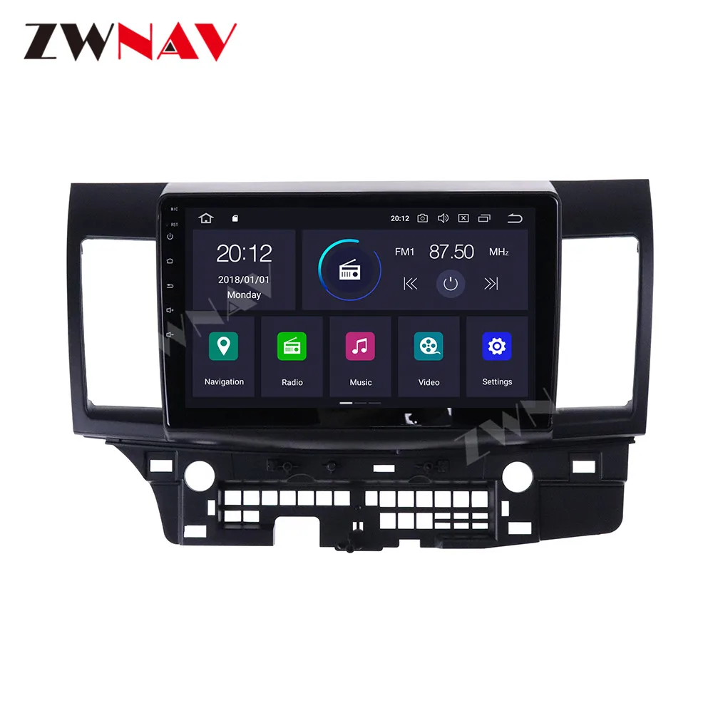 Android 9 4+64G For Mitsubishi Lancer 2007 2008 2009 - 2015 IPS HD Screen Radio Car Multimedia Player GPS Navigation Audio Video