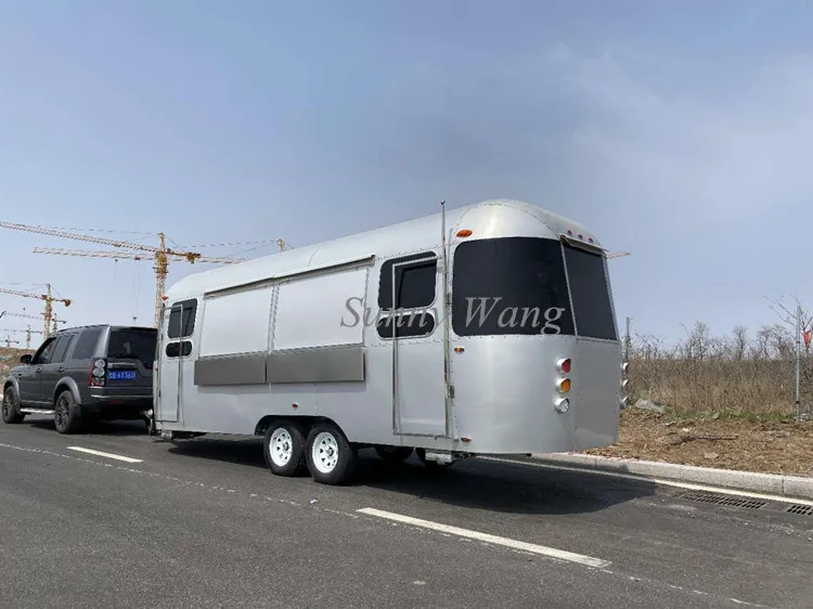 Food Vending Trailer Cars Mobile Restaurant Trailer Buffet Cart Fast Food Carts Selling Food Truck For Sale