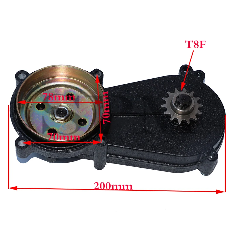 Transmission Gearbox Gear Box for 47CC 49CC 2-Stroke 4-Stroke Engine Clutch Mini Pocket Bike High Performance Aluminum alloy