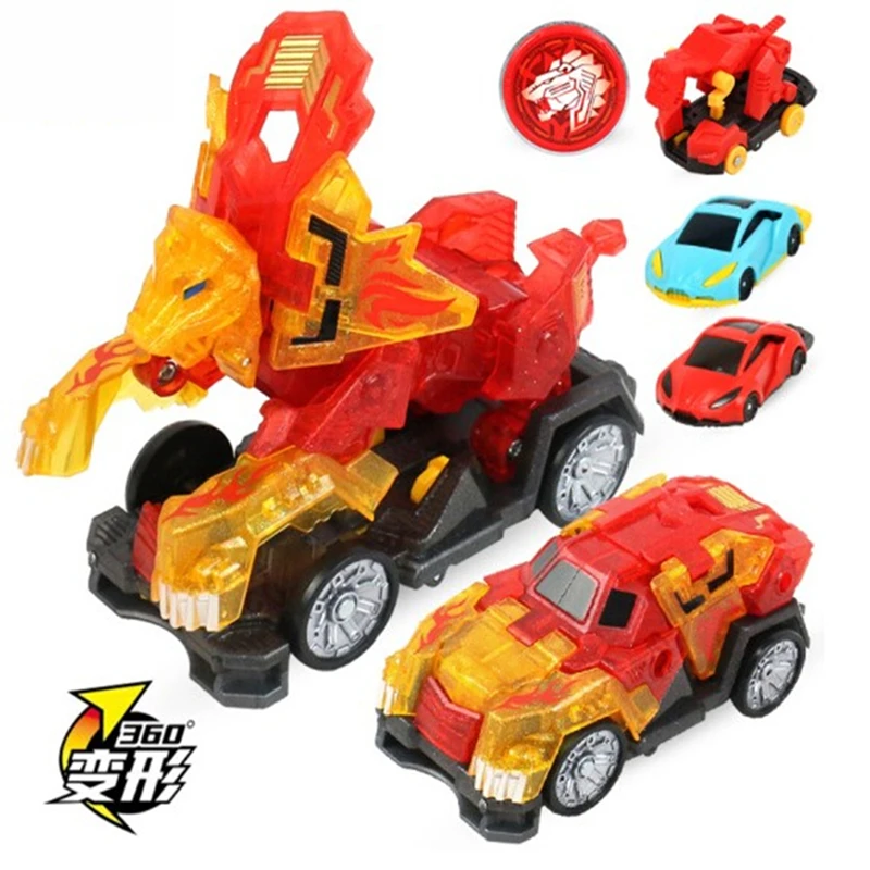 Screechers Violence Transformation Action Figure Robot Burst Deformation Car Beast Wild Mechanical Dinosaur Chariot Kids Toy BOY