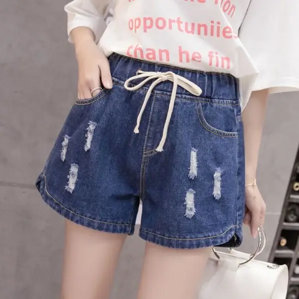 Big Size S-7XL Women Denim Shorts 2020 Spring and Summer Female Shorts High Waist Summer Women Jeans Shorts