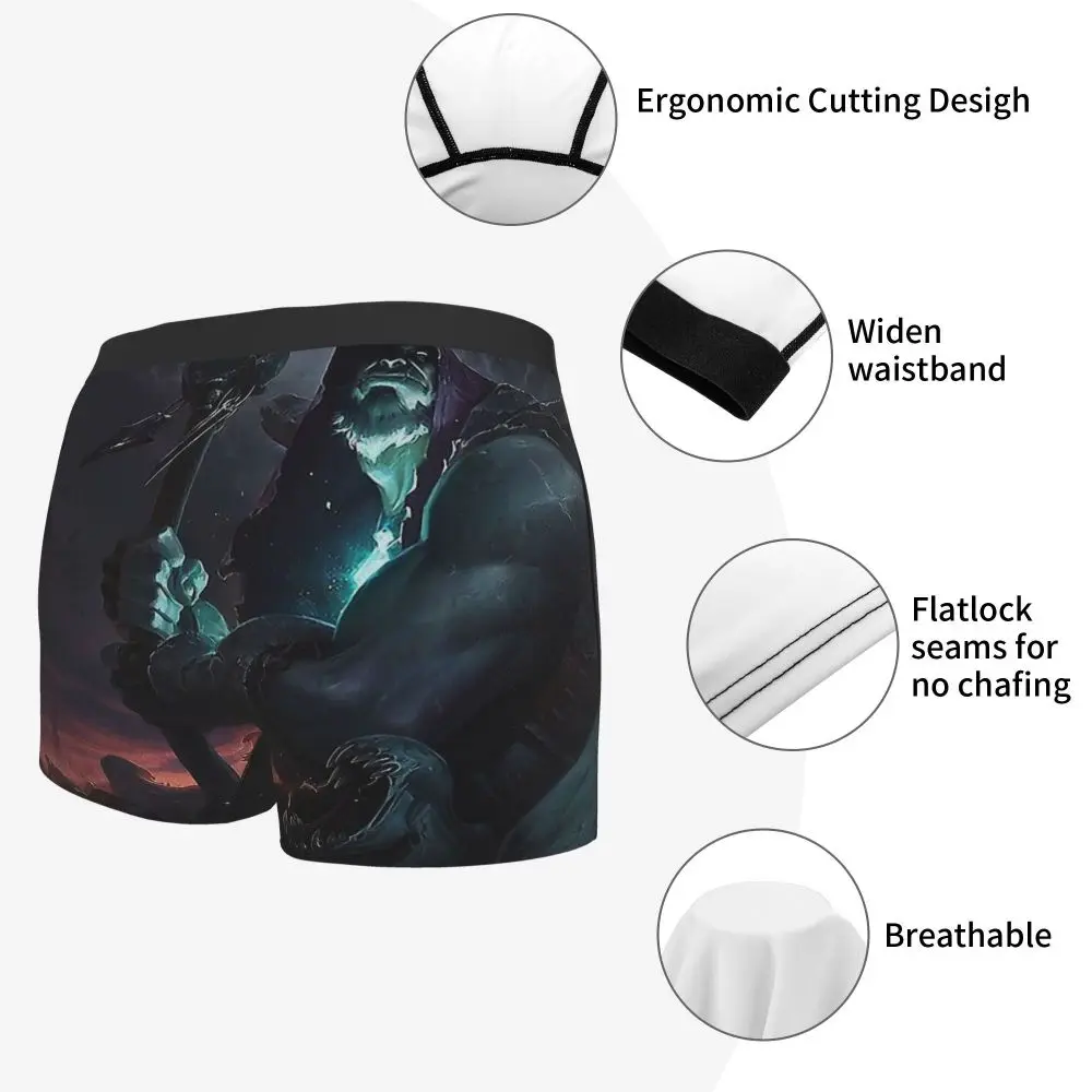 Yorick League of Legends LOL MOBA Games Underpants Breathbale Panties Male Underwear Sexy Shorts Boxer Briefs