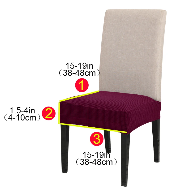 elastic solid printed seat cover for chair slipcovers for dining room chair protector chair cover thick stretch chair cover