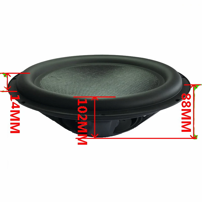 1 szt. 12 Cal głośniki Audio pasywna membrana radiatora basowa głośnik Subwoofer części naprawcze DIY akcesoria