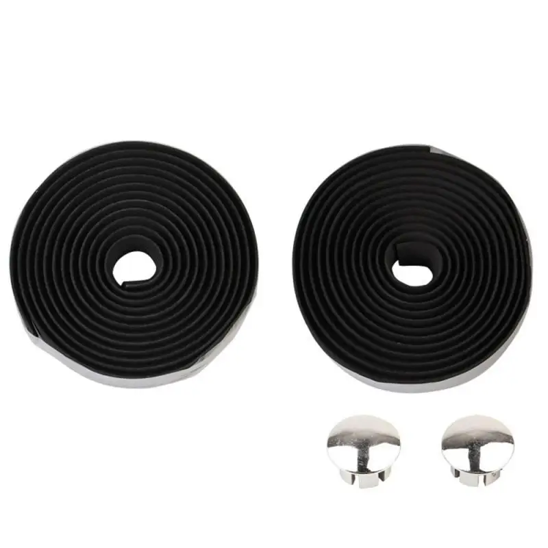 Bike Handlebar Tape Sponge Bicycle Handlebar Tape Anti-Slip & Damping Sponge Bike Handle Tape With Bar End Plug Bike Accessories