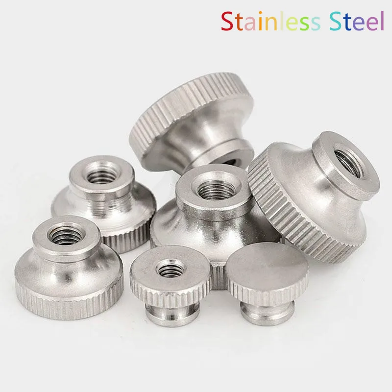 

5PCS M2/M2.5 /M3/M4/M5/M6 304 Stainless High Head Knurled Thumb Nut