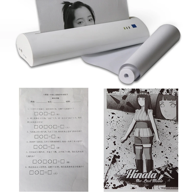 10 Rolls Thermal Paper Photo Printer Instant Print Kids Camera Printing Paper 210*30mm for A4 Printer Photo Printer