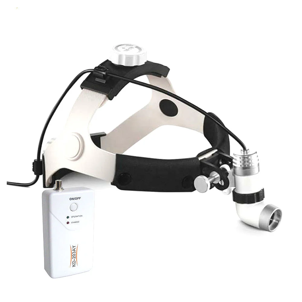 

3W AC/DC LED Dental Otolaryngologic Brightness Adjustable Surgical Headlamp Special Lighting Head Lamp Single Battery Head Light