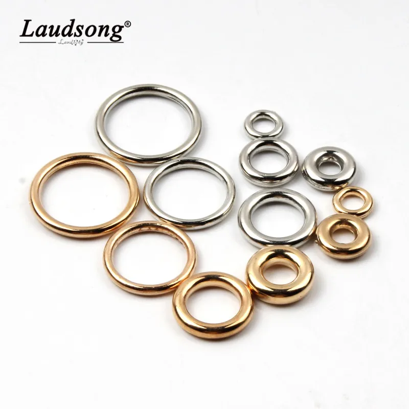 Gold Color Silver Color 8-21MM 50/100pcs Closed Jump Rings For DIY Jewelry Making Keychain Necklace Bracelet Tool Ring Connector