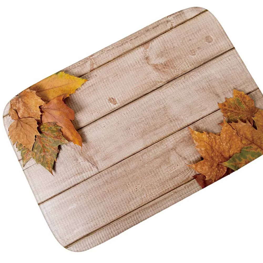 Modern Kitchen Mat Bedroom Entrance Doormat Retro Wood Grain Home Hallway Floor Living Room Carpet Bathroom Anti-Slip Rug